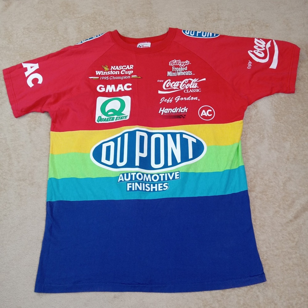 Chase‎ Race Wear Jeff Gordan AOP Short Sleeve T-Shirt Men's XL Red USA